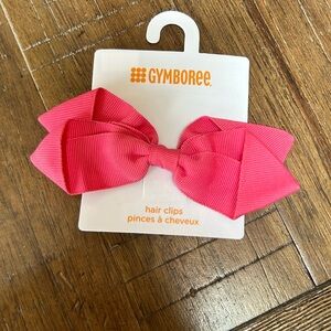 NWT Gymboree pink bow hair clip
